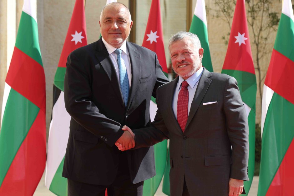 Борисов с йорданския крал Абдулла ІІ, сн. МС