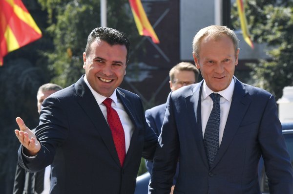 Туск похвали Северна Македония за борбата с корупцията