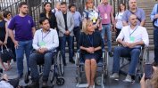 Кандидати за кмет на София седнаха в инвалидни колички