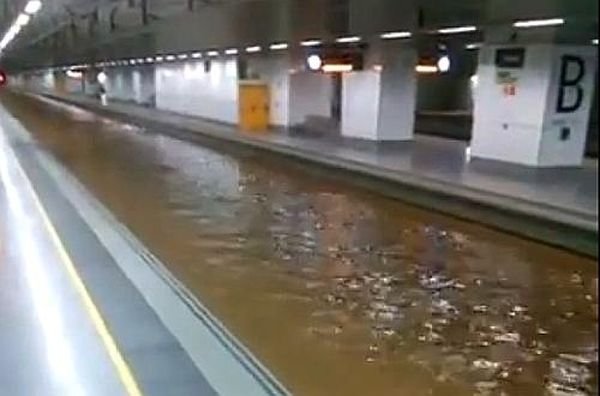Експресните влакове между Франция и Барселона бяха спрени заради наводнения