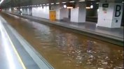 Експресните влакове между Франция и Барселона бяха спрени заради наводнения