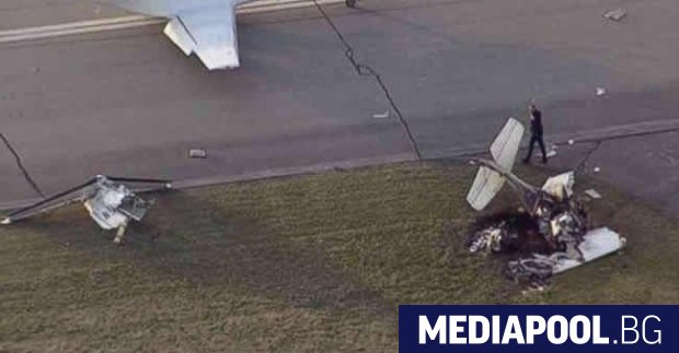 Два самолета се сблъскаха на летището във Франкфурт но за