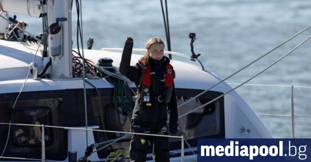 Климатичната активистка Грета Тунберг пристигна във вторник в Европа Яхтата
