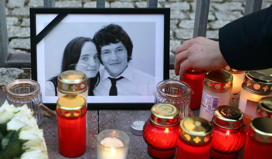 Убийствата на журналиста Ян Куцияак и годеницата му Мартина Кушнирова доведоха до масови протести в Словакия. Снимка: Архив
