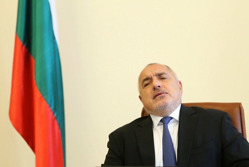 Бойко Борисов по време на заседание на правителството