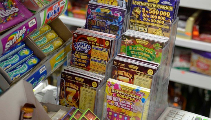 Lottery tickets are sold everywhere in Bulgaria