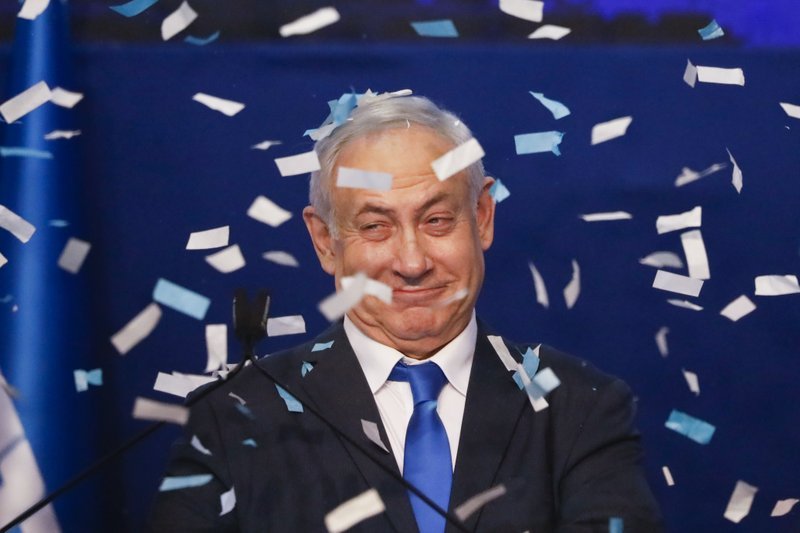 Бенямин Нетаняху след новината за изборната победа на неговата партия