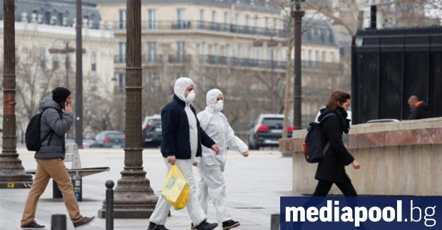 Броят на починалите във Франция за периода от 1 март