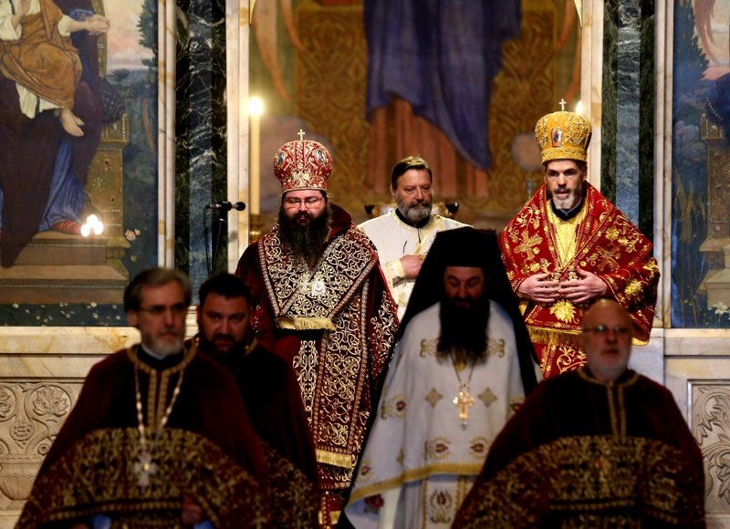 Църквата отслужи литургия за възстановяването на Българската патриаршия, сн. БГНЕС