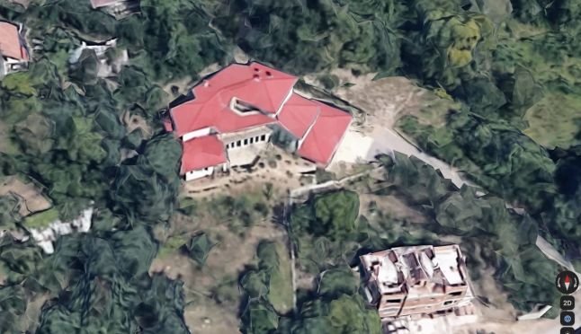 Снимка през Google Maps, разпространена от "Биволъ", на луксозната къща на Севделина Арнаудова.