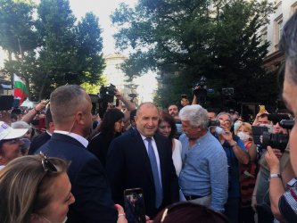 Румен Радев не крие подкрепата си за протеста, архивна снимка БГНЕС