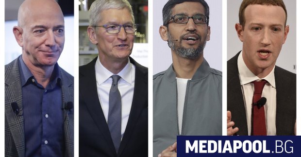 Главните изпълнителни директори на четири най големи американски технологични компании бяха