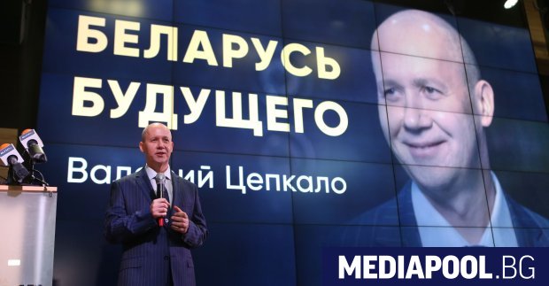 Беларуският опозиционен лидер Валерий Цепкало на когото властите отказаха регистрация