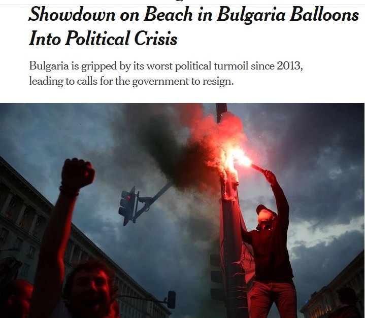 "Ню Йорк таймс": България – пример за упадък на демократичните стандарти