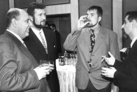 От ляво надясно: Венци Стефанов, Румен Николов и Бойко Борисов