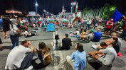 Полицията премахна палатковия лагер край Пловдивския панаир