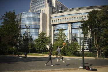 Сградата на ЕП в Брюксел, където ще се проведат заседанията тази седмица.