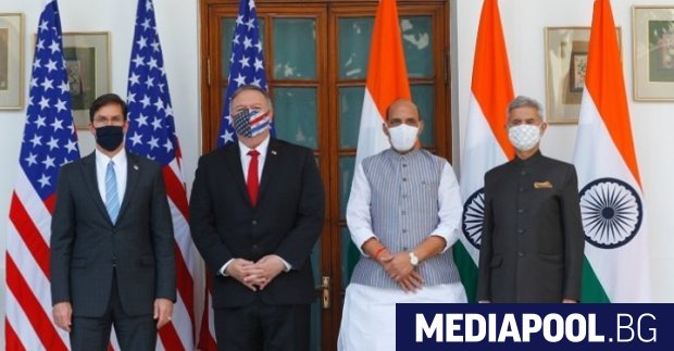 Индия и САЩ днес подписаха ключово военно споразумение и се