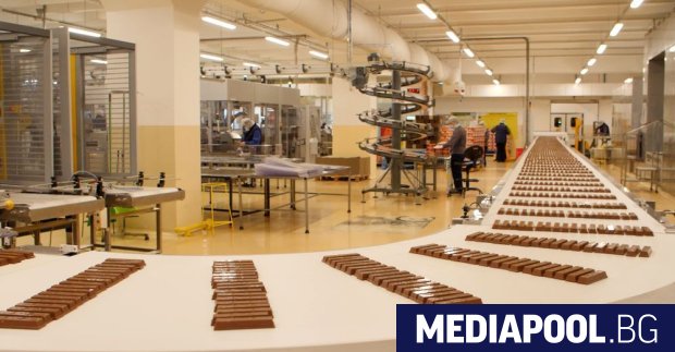 Модерна роботизирана поточна линия за производство на десерти КитКат в