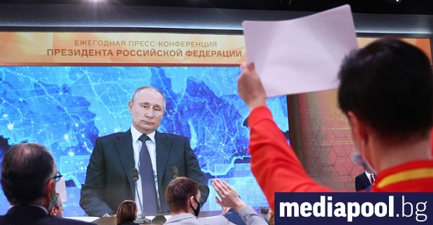 Руският президент Владимир Путин каза на годишната си пресконференция днес,
