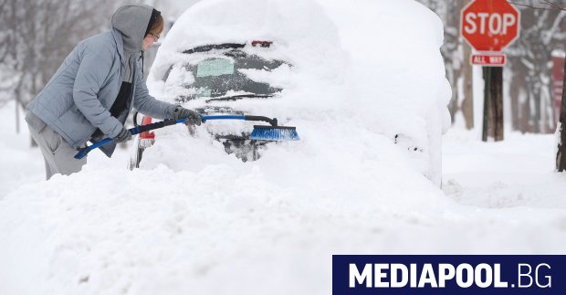 Зимна буря донесе обилен снеговалеж в североизточната част на САЩ