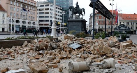 Загреб след земетресението