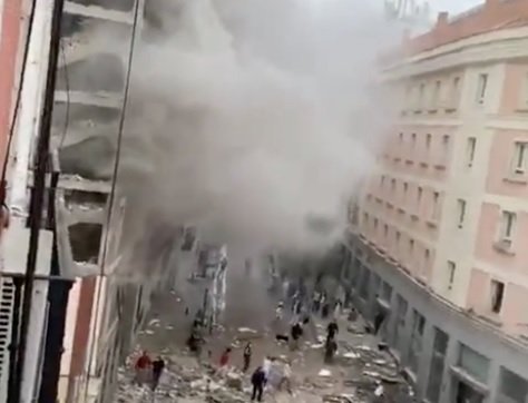 Българин е сред загиналите при мощния взрив в центъра на Мадрид (Обновена)