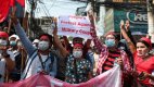 Пореден ден на протести срещу превратаджиите в Мианма
