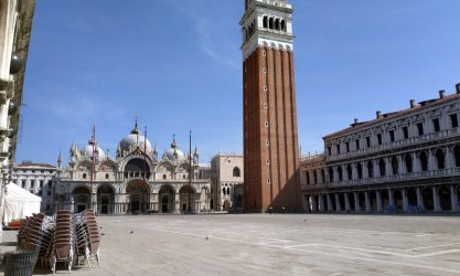 Изглед от празната Венеция