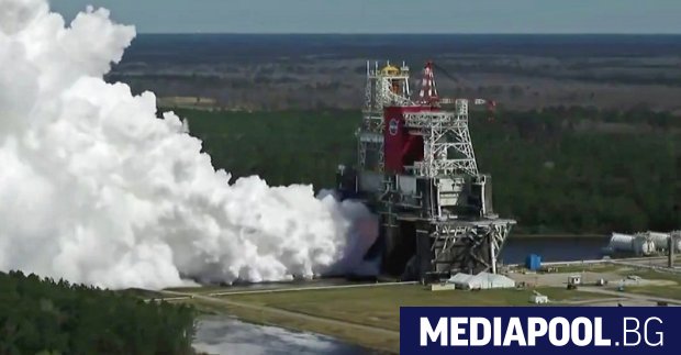 Американското космическо управление НАСА извърши успешно статичен тест на двигателите