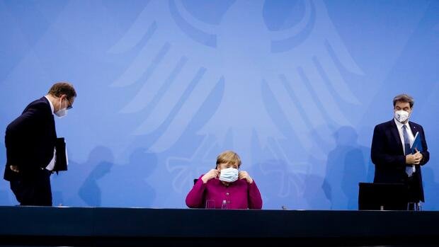 Канцлерът Ангела Меркел на снощната пресконференция