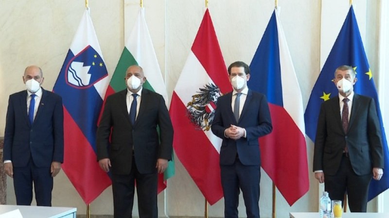 Премиерите на Словения, България, Австрия и Чехия