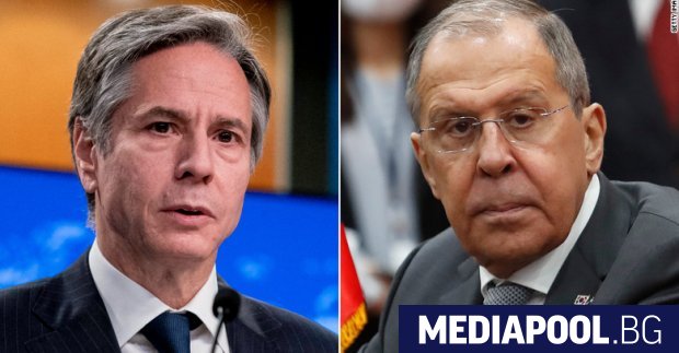 Американският държавен секретар Антъни Блинкън и руският външен министър Сергей