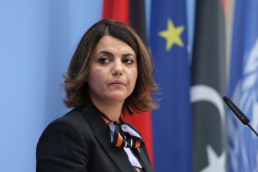 Външната министърка на Либия Наджла Мангуш, сн. ЕПА/БГНЕС