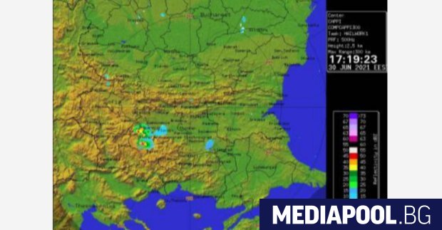 Новият радар за борба с градушките който е разположен на