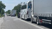 Задръстване от 10 км на магистрала "Тракия" заради катастрофа (видео)