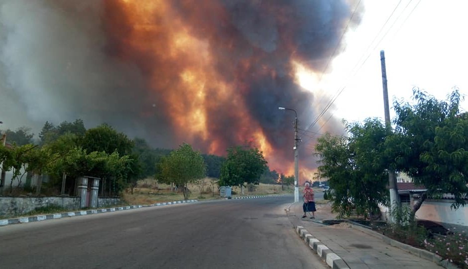 Пожарът край Старосел