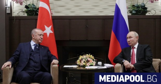 Президентите на Русия и Турция Владимир Путин и Реджеп Тайип