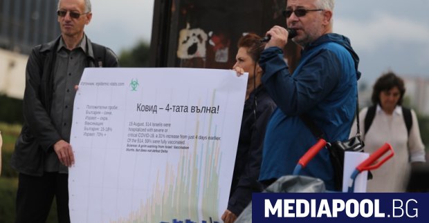 Десетки хора протестираха в София срещу анти Covid ваксините и ограничителните