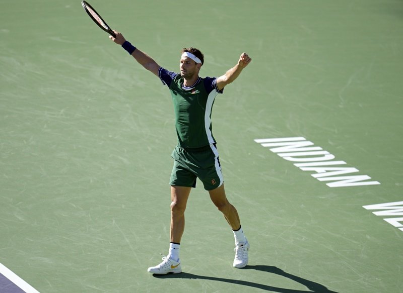 Григор Димитров победи Медведев и е на четвъртфинал в Индиън Уелс