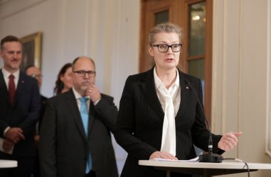 Новият шведски министър на образованието Лина Акселсон Килблом, Сн. ЕПА/БГНЕС