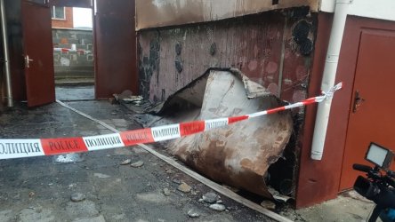 Пожар горя в училище в Карнобат