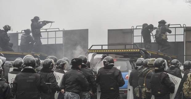 Министерство на вътрешните работи на Казахстан съобщи че при размириците