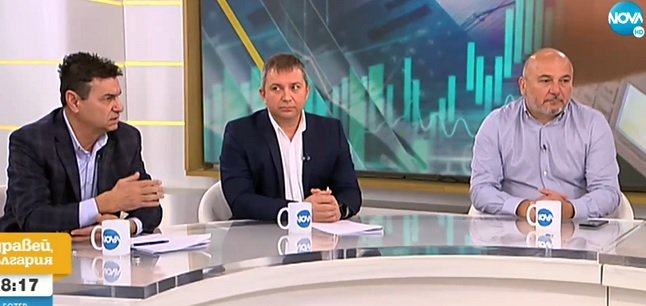 Иоанис Партениотис, Добрин Иванов и Любомир Дацов (отляво надясно), Скрийншот: Нова телевизия