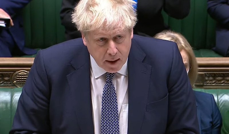 Борис Джонсън говори пред парламента в Лондон в сряда, Сн. ЕПА/БГНЕС