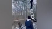 Трафиканти показаха във видео как се прескача оградата с Турция