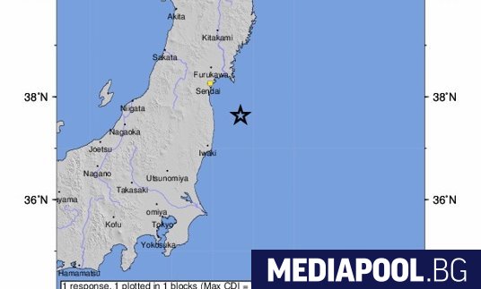 Мощно земетресение удари Североизточна Япония в следобедните часове предаде агенция
