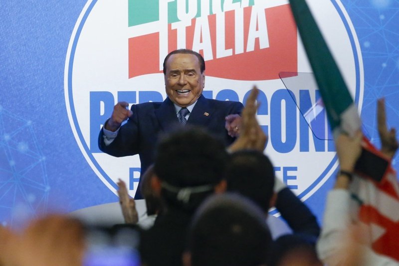 Берлускони на сърбанието на "Форца Италия", сн. ЕПА/БГНЕС