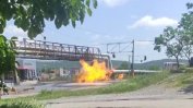 Взрив и пожар заради скъсан газопровод във Враца