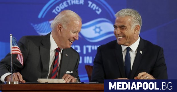 Американският президент Джо Байдън и израелският премиер Яир Лапид се
